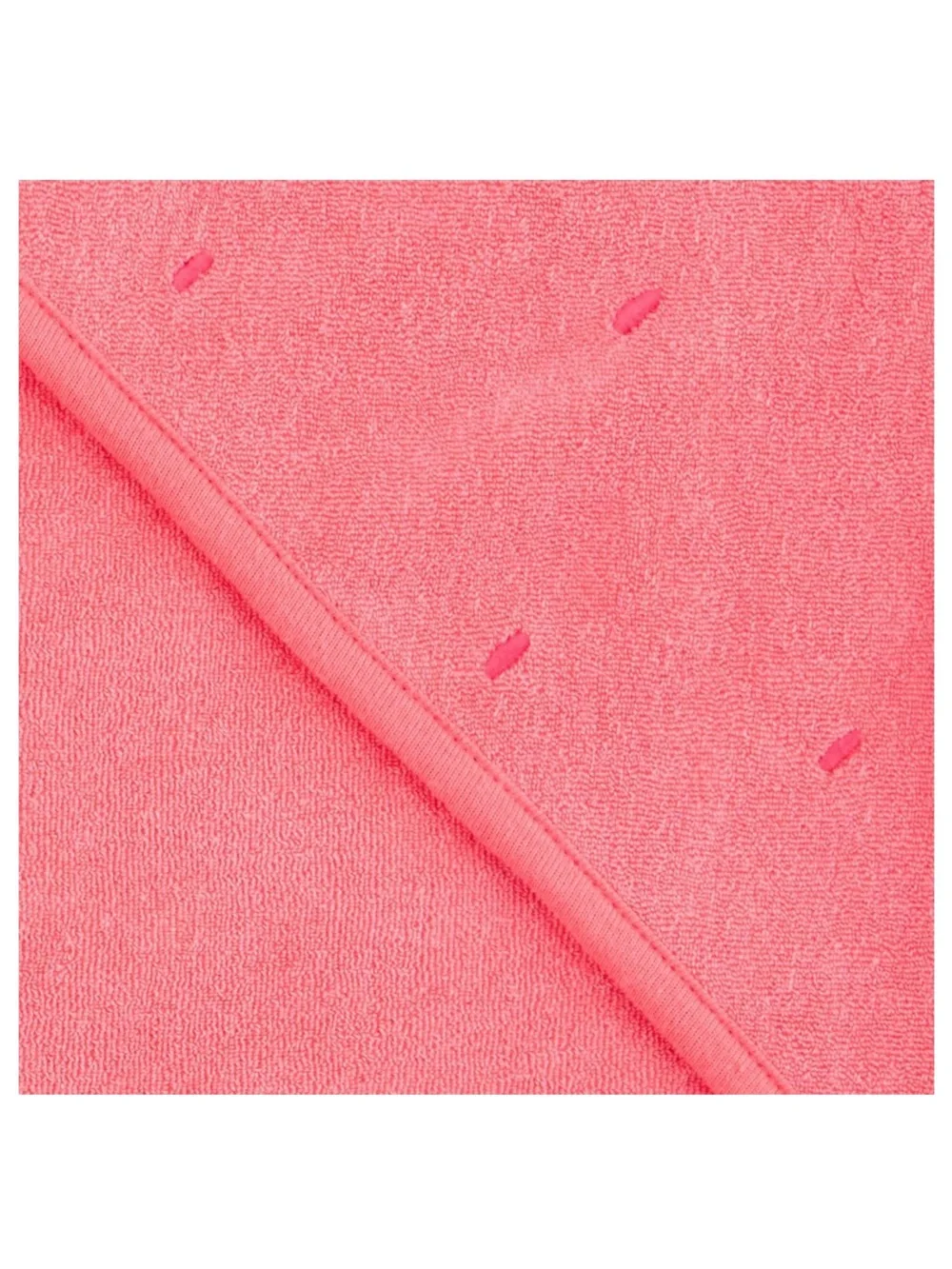 Carter's Coral & White Strawberry Hooded Baby Towel and Robe Set